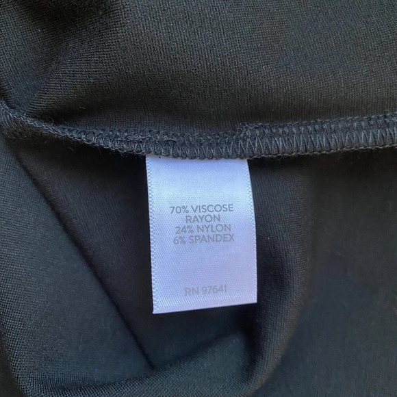 NWOT Christian Siriano for J.Jill Womens Size Small V-Neck Faux Wrap Black Dress - Picture 15 of 16